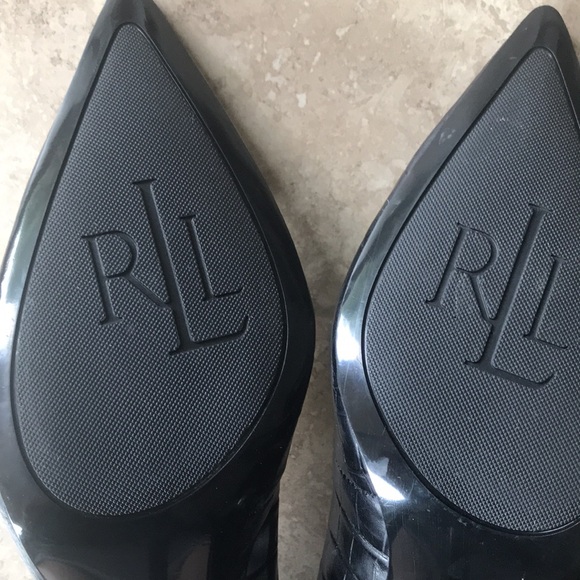 Ralph Lauren Leather Pumps High Heels Size 10 - Picture 10 of 11